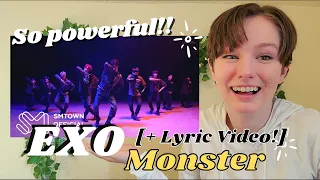 SO POWERFUL!! - FIRST TIME Reaction to EXO 엑소 'Monster' MV [+ Lyric Video!]