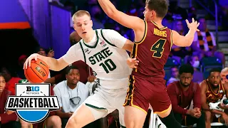 Loyola Chicago vs. Michigan State | Big Ten Men's Basketball | Highlights | Nov. 24, 2021