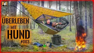 Mit HUND in HÄNGEMATTE ÜBERNACHTUNG ÜBERLEBEN #003 | BIWAK | BUSHCRAFT | Survival Mattin