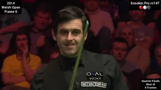 Ronnie O'Sullivan v John Higgins - 2014 Welsh Open Snooker - Frame 6 - Snooker.Pro.rv147