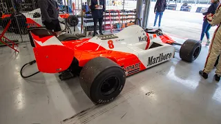 ASÍ SUENA EL MCLAREN MP4/1B-6 DE NIKI LAUDA - F1 CLÁSICOS (ROSBERG, WATSON...) + DUEÑO MCLAREN MP4