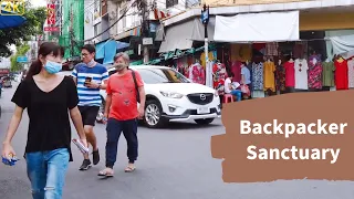 Bangkok's Backpackers Street without Tourist in Thailand [4K]November 2020