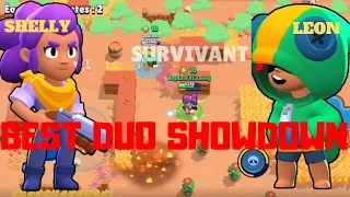 BRAWL STARS : BEST DUO SHOWDOWN - SHELLY LEON : FULL TOP 1 ?