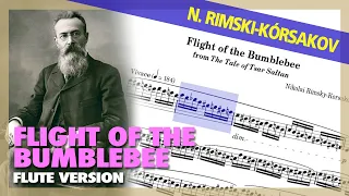 🎼N. RIMSKI-KÓRSAKOV - The Flight of the BumbleBee [FLUE Version] - (Sheet Music Scrolling)
