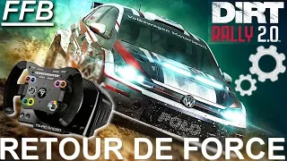 ⚙️ MES RÉGLAGES DE RETOUR DE FORCE | DIRT RALLY 2.0| Gameplay Sensation Pneu Crevé !