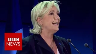 France elections: 'Sincere patriots should join me' Marine Le Pen - BBC News