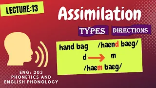 Assimilation in phonetics and phonology | Types of assimilation with examples