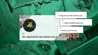 50+ Aesthetic Bio Ideas for Instagram | Aesthetic Instagram Bio Ideas Savage, Classy, Funny ✨💨