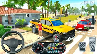 Big Pickup SUV Taxi Driving Sim 2022 #4 - Ultimate Taxi Driver - Android  Gameplay