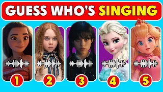Guess Who Is Singing? | Wednesday, M3gan, Skibidi Dom Dom Yes Yes, Peach, Elsa