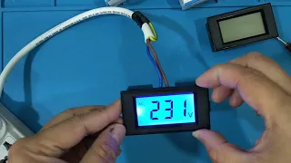 AC 80-500V LCD Digital Voltmeter Model: D69-20120 (Unboxing & Testing)