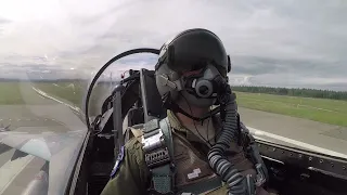 F-16s provide adversarial force during training mission