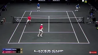 Nadal/federer vs Querrey/Sock - Laver cup 2017 - HIGHLIGHTS (HD)