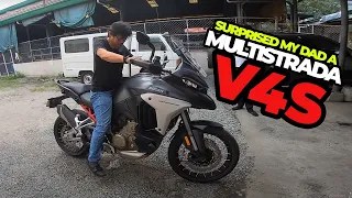 SURPRISING MY DAD A MULTISTRADA V4S