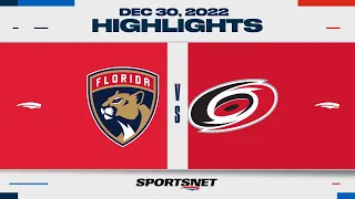 NHL Highlights | Panthers vs. Hurricanes - December 30, 2022