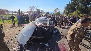 Apparent Israeli drone strike hits car near Lebanon's port city of Sidon
