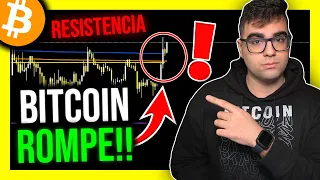 💥 BITCOIN consigue ROMPER la PRIMERA RESISTENCIA!!! 😲 (NOTICIAS y ANÁLISIS de BITCOIN HOY) ✅