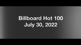 Billboard Hot 100- July 30, 2022