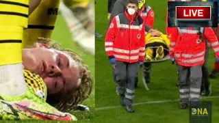 Julian Brandt injury fainting horror after collision with Dayot Upamecano (Borussia v Bayern Munich)