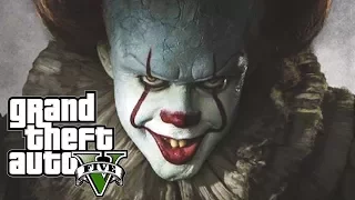 PENNYWISE KIDNAPPED TRACEY!!! GTA V PENNYWISE IT MOD - SAVING MICHAEL'S FAMILY