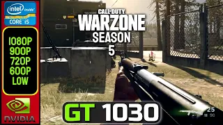 Cod Warzone - Season 5 | GT 1030 | 1080P, 900P, 720P, 600P | Low