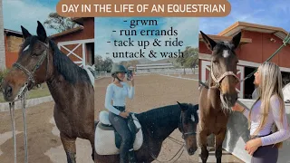 day in my life as an equestrian! | grwm + tack up & ride + etc. | Maite Rae