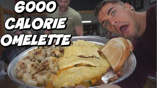 Giant 14 Egg Omelette Challenge! Man Vs Food | Ohio Food Challenge