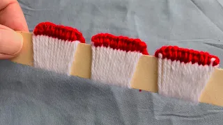 Hand Embroidery: Amazing Trick with Straw / Craft Idea /Sewing hacks/ Woolen Flower