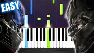 Transformers Theme - Arrival To Earth - EASY Piano Tutorial by PlutaX