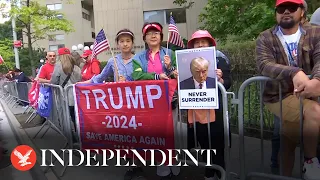 Live: Trump protesters outside court as verdict reached in hush money trial