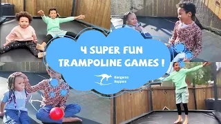 4 Super Fun Trampoline Games!