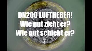 Koiteichblog [15] ★ DN 200 Luftheber - Sog und Strömung am Koiteich