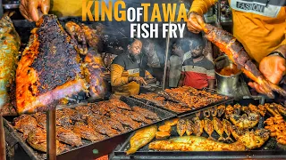 Bengaluru Most Famous Tawa Fish Fry | Rajahuli Tawa Fish Fry | Indian Street Food