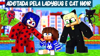 ADOTADA PELA LADYBUG E CAT NOIR no Minecraft ◂Miika▸