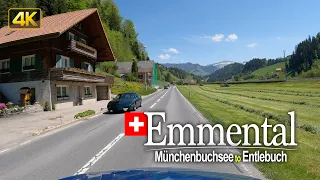 Driving through the Emmental in Switzerland🇨🇭 from Münchenbuchsee to Entlebuch