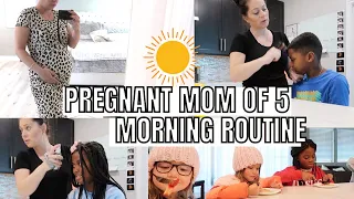 ☀️MOMMY MORNING ROUTINE I PREGNANT MOM OF 5