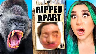 MONKEY RIPPED HER FACE OFF & ATE IT