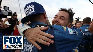 Kyle Larson's celebration after winning the 2021 Cup Championship | NASCAR ON FOX