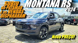 Avaliação Chevrolet MONTANA RS 2024 - 5º picape mais vendida do Brasil. Mas já Subiu o PREÇO!