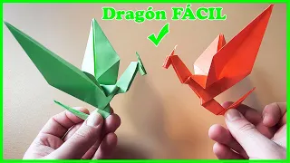 ▷ Cómo hacer un DRAGÓN 🐲 de Origami FÁCIL✅ | Papiroflexia PASO A PASO👍🏽