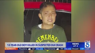 Suspected DUI claims life of 12-year-old boy