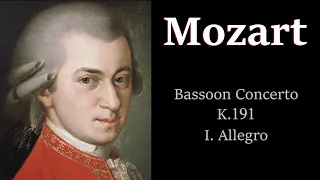 Concerto for bassoon in B flat major, K. 191, I. Allegro