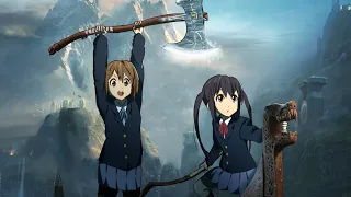 K-ON! Yui and Azusa in God of War Mod