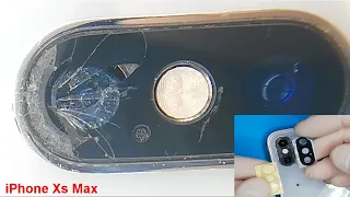 iPhone Xs Max A2101 wymiana szkiełka, oczka aparatu.