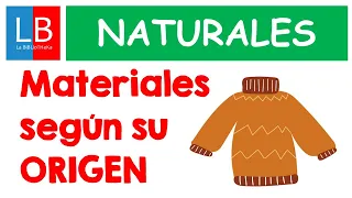 MATERIALES según su ORIGEN para niños. NATURAL o ARTIFICIAL ✔👩‍🏫 PRIMARIA