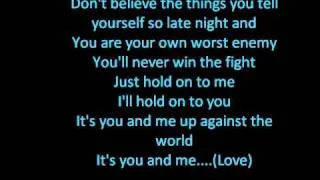 Cheryl Cole - Parachute On Screen  Lyrics