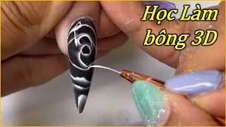 Học làm hoa 3D theo trường phái Mossaic - Ân Nguyễn Nailsjobs