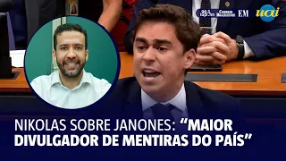 Nikolas sobre Janones: "Aquilo que você planta, você colhe"