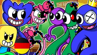 Die RAINBOW FRIENDS vs KORRUMPIERTE POPPY PLAYTIME! - Friday Night Funkin Animation