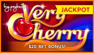 JACKPOT HANDPAY! Very Cherry Slot - INCREDIBLE SESSION, LOVED IT!